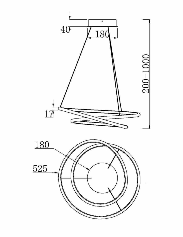 Подвесной светильник Maytoni MOD100PL-L47BSK1