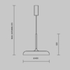 Подвесной светильник Maytoni MOD189PL-L18GR3K1