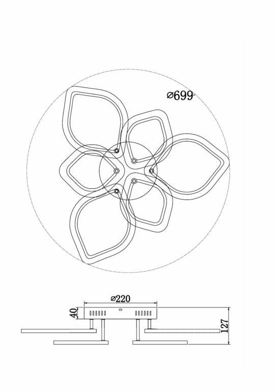 Потолочный светильник Freya FR10016CL-L72W