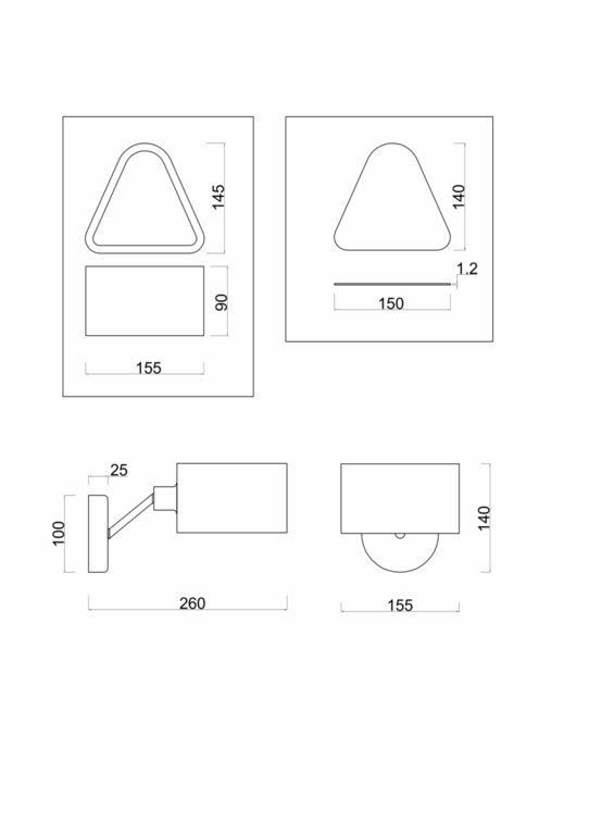 Настенный светильник (бра) Freya FR5040WL-01CH