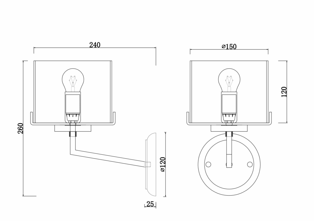 Настенный светильник (бра) Freya FR5096WL-01CH