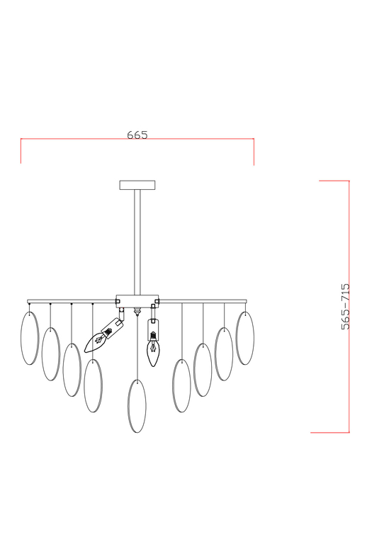 Люстра Freya FR5104PL-06BS2