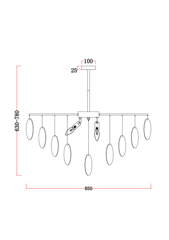 Люстра Freya FR5104PL-08BS