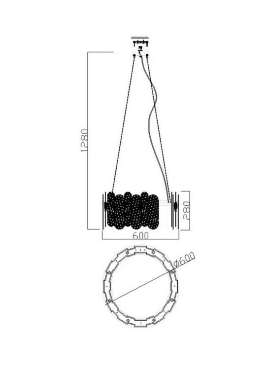 Подвесной светильник Freya FR5141PL-08BS