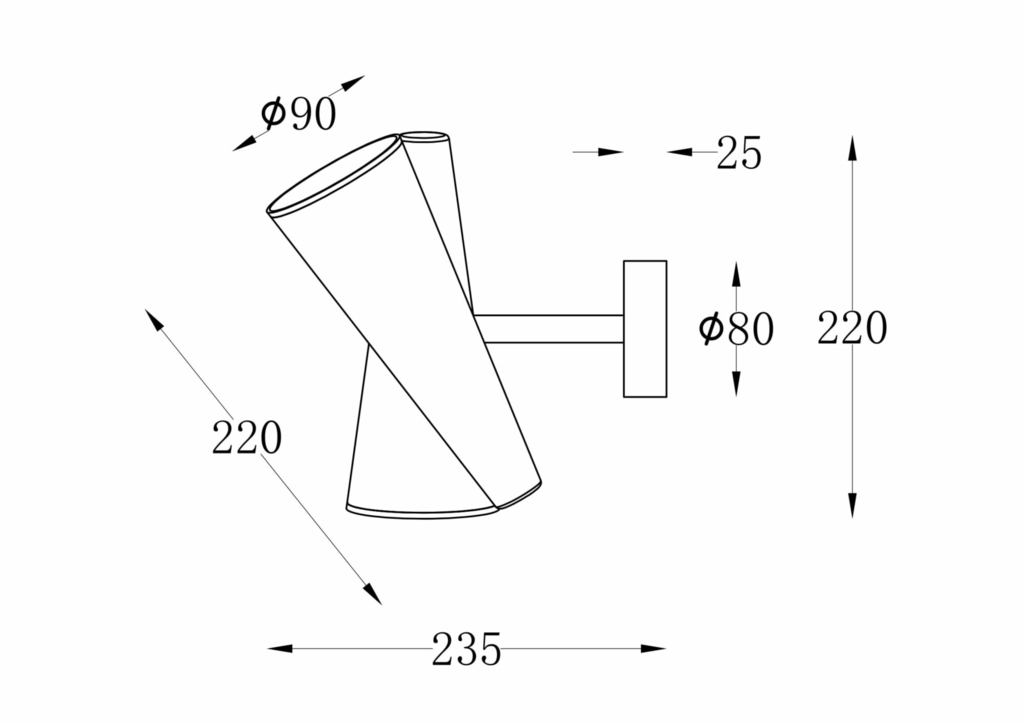 Настенный светильник (бра) Maytoni MOD095WL-02BS