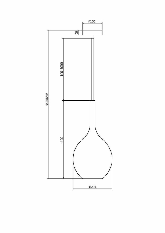 Подвесной светильник Maytoni MOD271PL-01B3