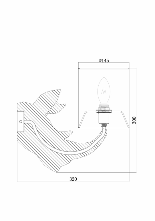 Настенный светильник (бра) Maytoni MOD470WL-01W
