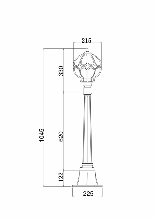 Ландшафтный светильник Outdoor O023FL-01G