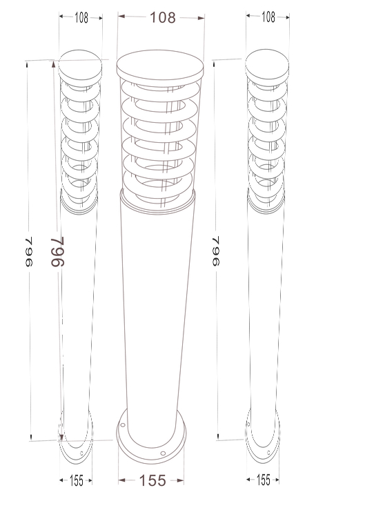 Ландшафтный светильник Outdoor O576FL-01GR1
