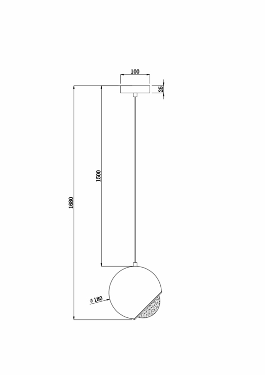 Подвесной светильник Maytoni P065PL-L7RG3K