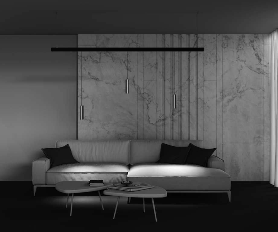 Трековый подвесной светильник Technical TR041-4-12W3K-M-DS-BBS